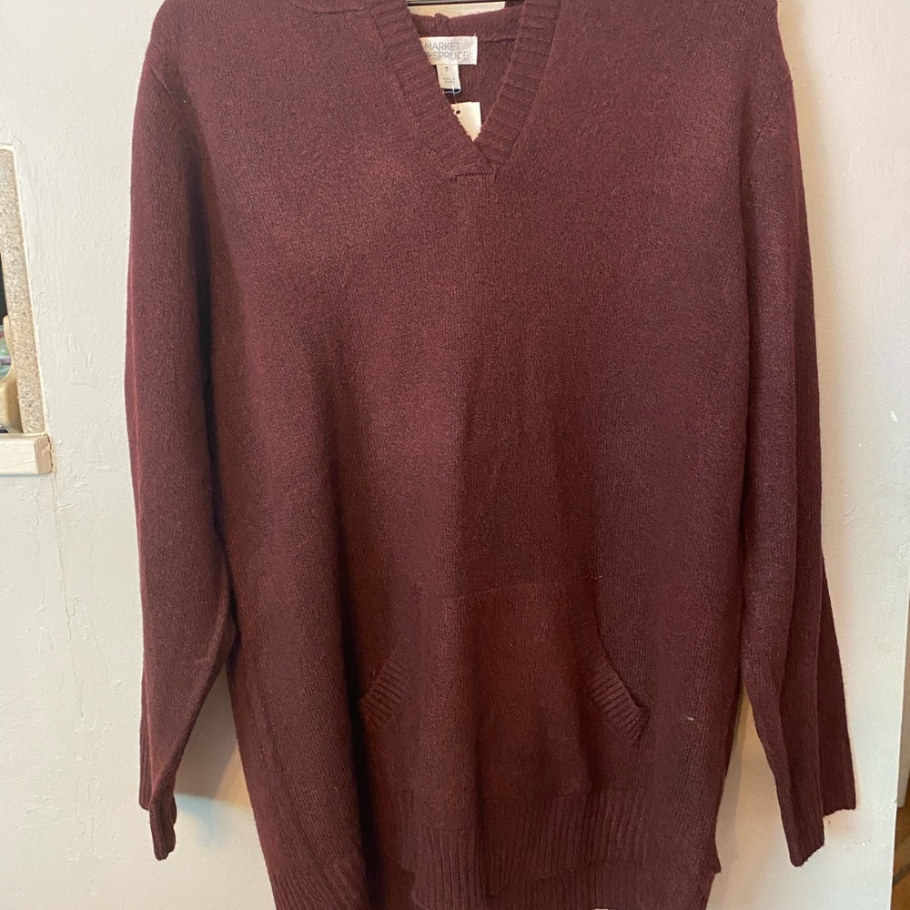 NWT Market and spruce cotton hooded sweater